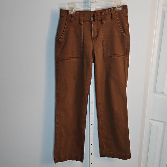 Flamingals Pants - Flamingals Women’s Carpenter Style Pants – Size M – Brown – Utility Front Pocket